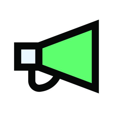 Megafon web simge vektör çizim