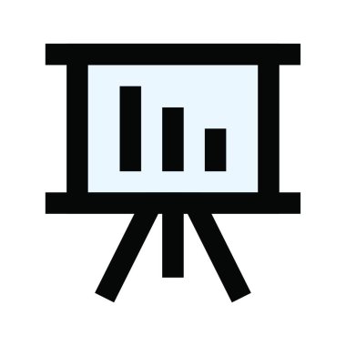 sunum web simgesi vektör illüstrasyonu 