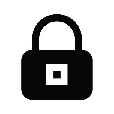 asma kilit web simge vektör çizim