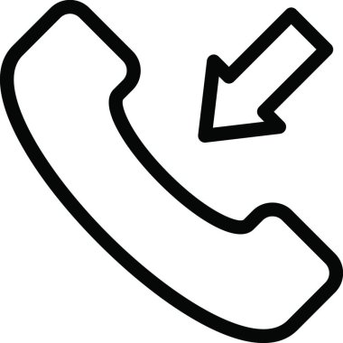 Gelen simge vektör illüstrasyonu