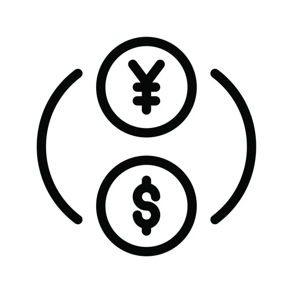 Icona Della Valuta Illustrazione Vettoriale — Vettoriale Stock