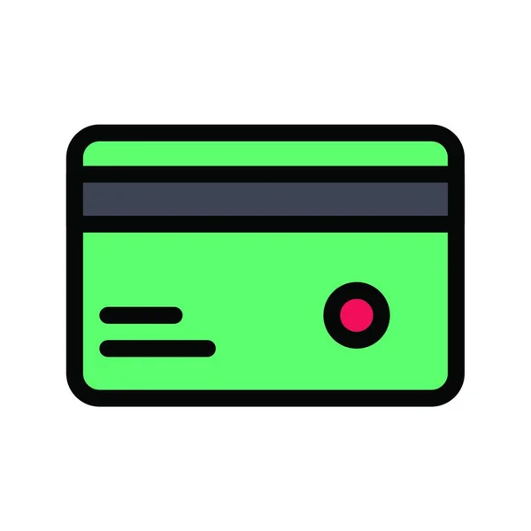Kreditkarte Web Icon Vektor Illustration — Stockvektor