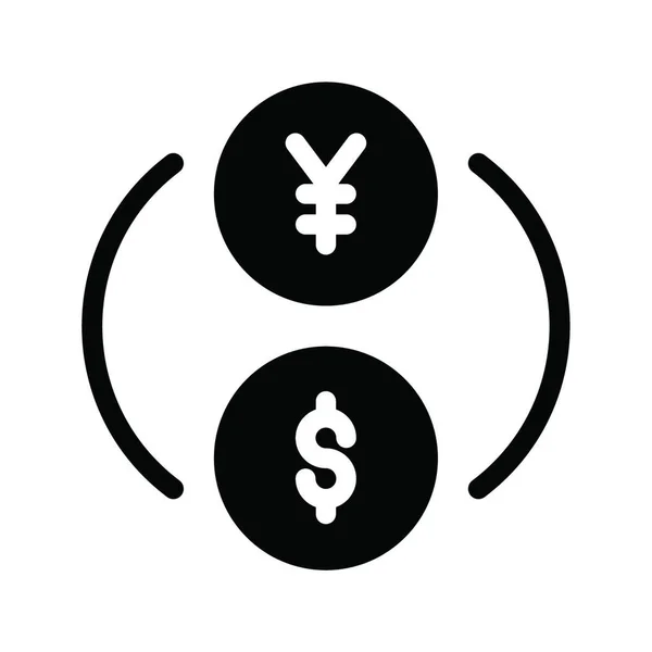 Icona Valuta Illustrazione Vettoriale — Vettoriale Stock