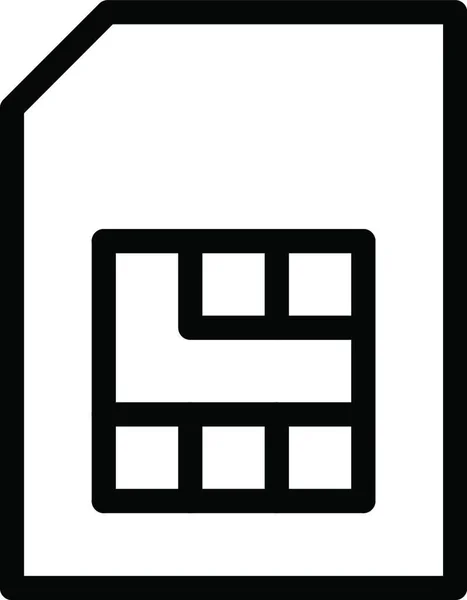 Ikona Karty Vektorová Ilustrace — Stockový vektor
