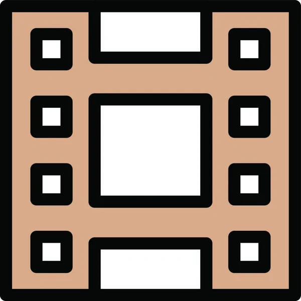Filmstrip Symbol Vektorillustration — Stockvektor