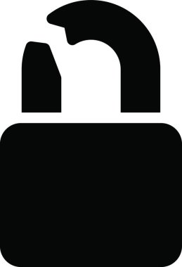 asma kilit web simge vektör çizim