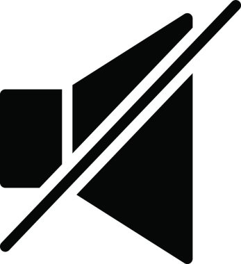 sessiz işareti, web simgesi resimlemesi