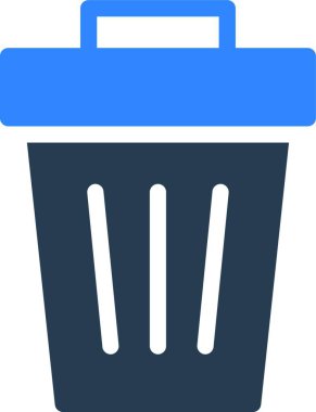 Geri dönüşüm kutusu web simgesi vektör resimlemesi