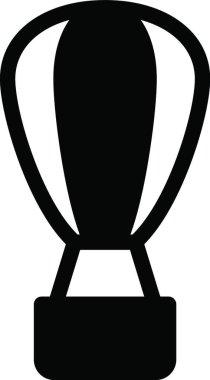 Hava balonu simgesi, vektör şablonu 