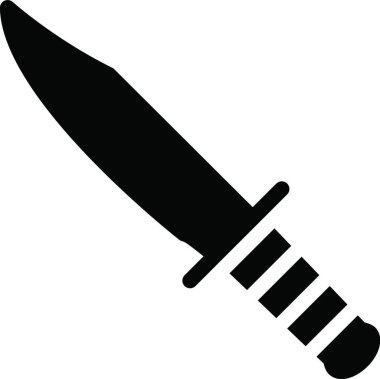 silah simgesi, vektör illüstrasyonu 
