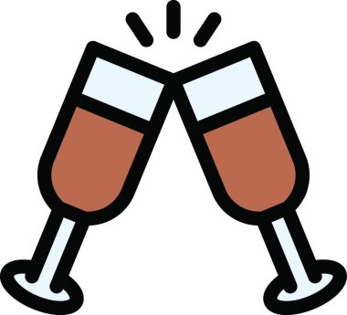 kutlama simgesi, vektör illüstrasyonu 