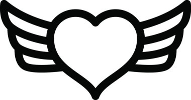 kalp web simgesi vektör illüstrasyonu