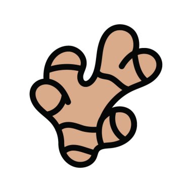 Ginger simge vektör illüstrasyonu