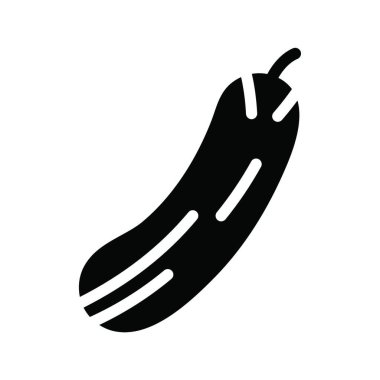 patlıcan ikonu vektör çizimi