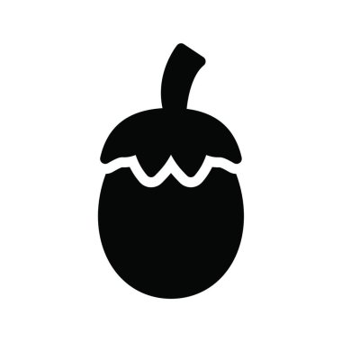 brinjal simgesi, vektör illüstrasyonu