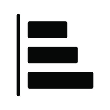 Simgeyi hizala, vektör illüstrasyonu