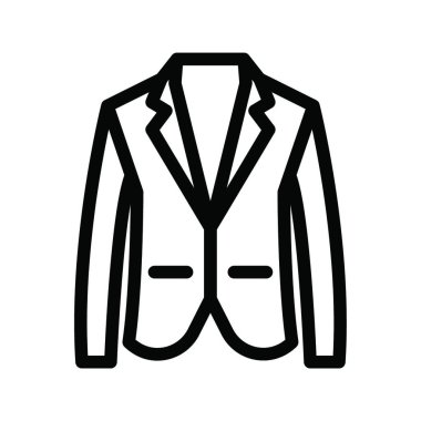 blazer simgesi, vektör illüstrasyonu 