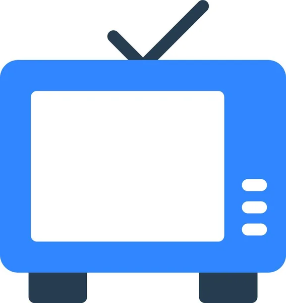 Fernsehen Web Ikone Vektor Illustration — Stockvektor
