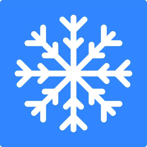Beautiful Snowflake Icon Vector Illustration — Stock Vector