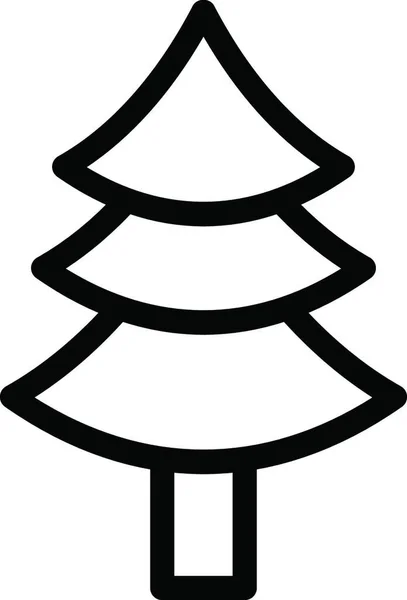 Ffir Tree Symbol Vektorillustration — Stockvektor