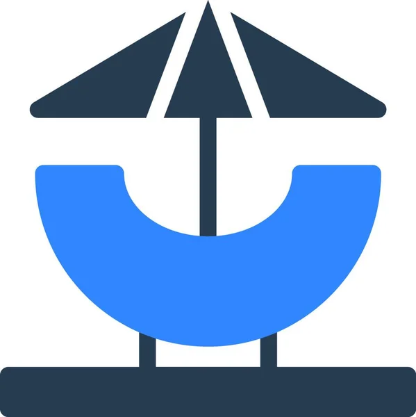 Icona Ombrello Illustrazione Vettoriale — Vettoriale Stock