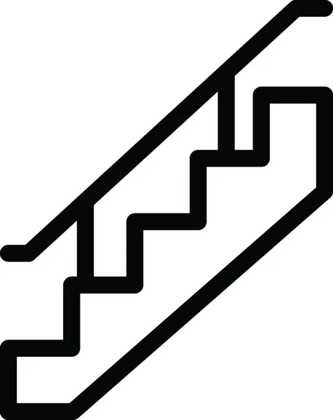 Escaliers Icône Vectoriel Illustration — Image vectorielle