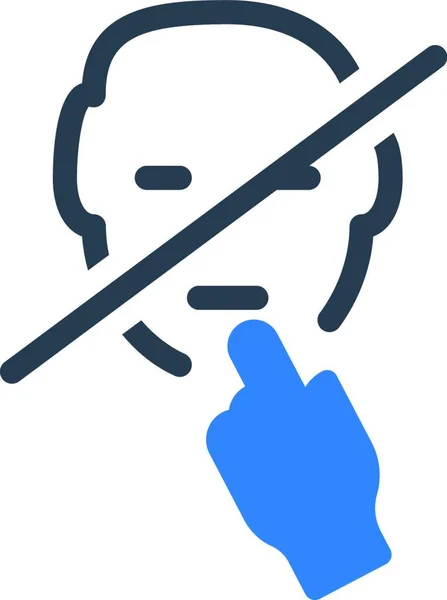 Людина Рука Значок Векторні Ілюстрації — стоковий вектор