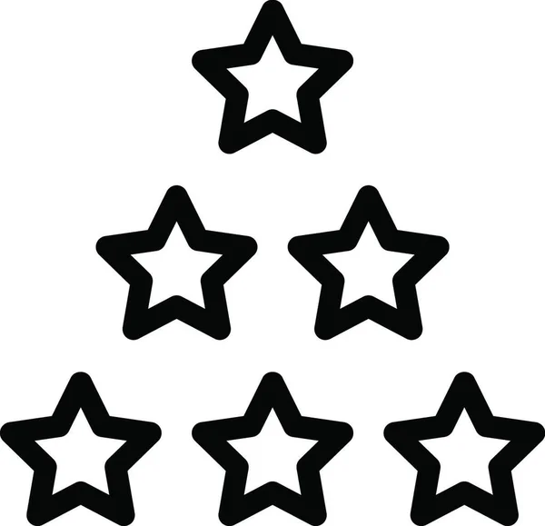 Icône Étoiles Illustration Vectorielle — Image vectorielle