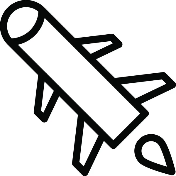 Rocket Web Simple Illustration — Vetor de Stock