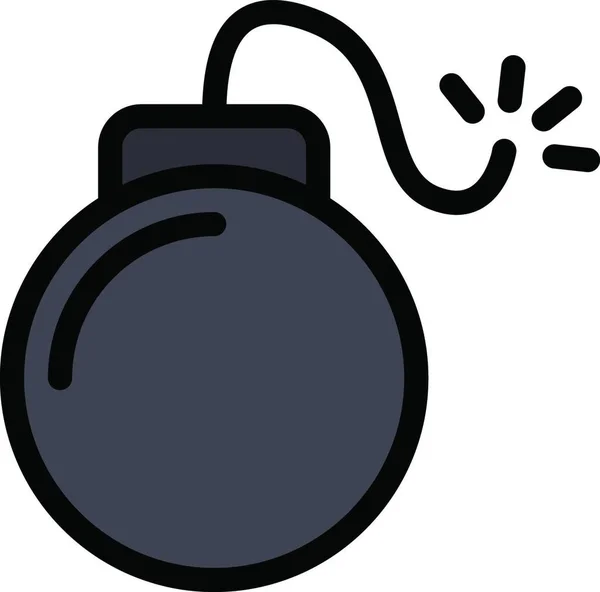 Illustration Vectorielle Icône Bombe — Image vectorielle