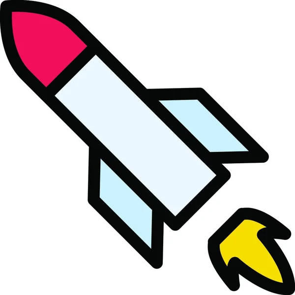 Rocket Icon Web Simple Illustration — Stock Vector