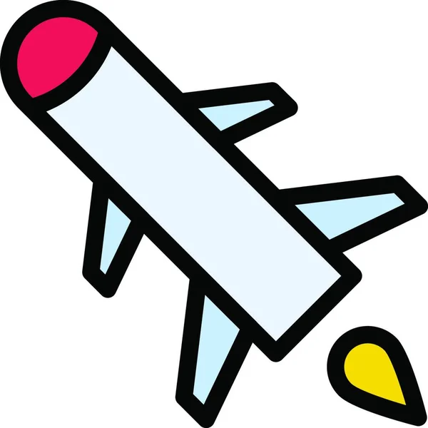 Rocket Web Simple Illustration — Wektor stockowy