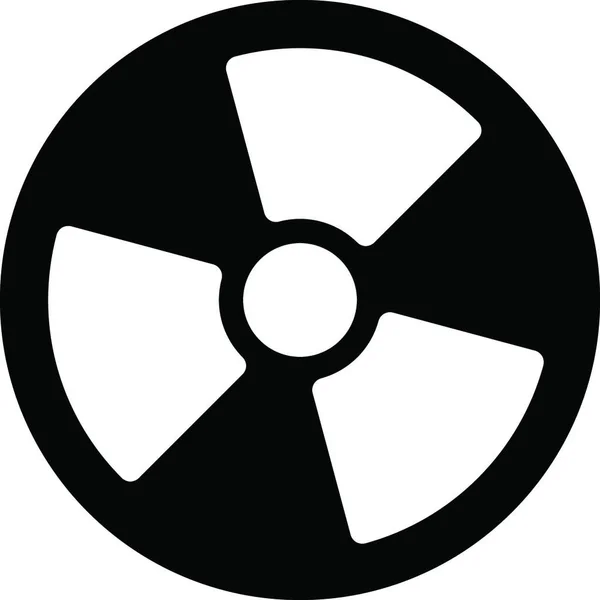 放射性物質 単純なベクトル図 — ストックベクタ