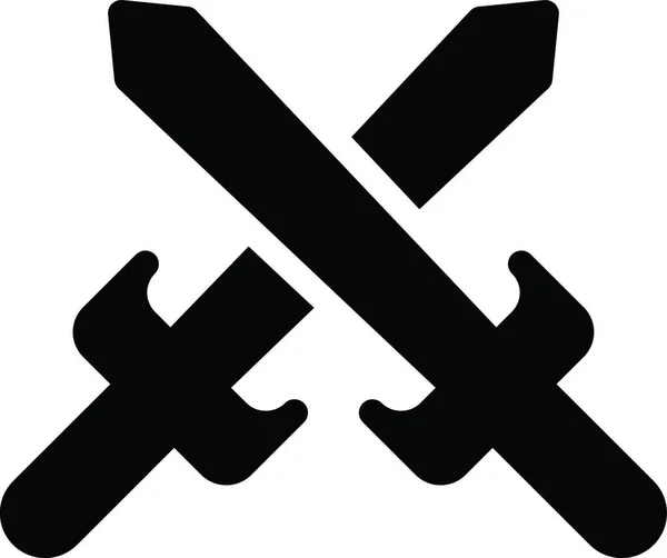 Kampf Web Symbol Vektorillustration — Stockvektor