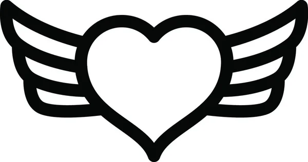 Серце Веб Іконка Векторні Ілюстрації — стоковий вектор