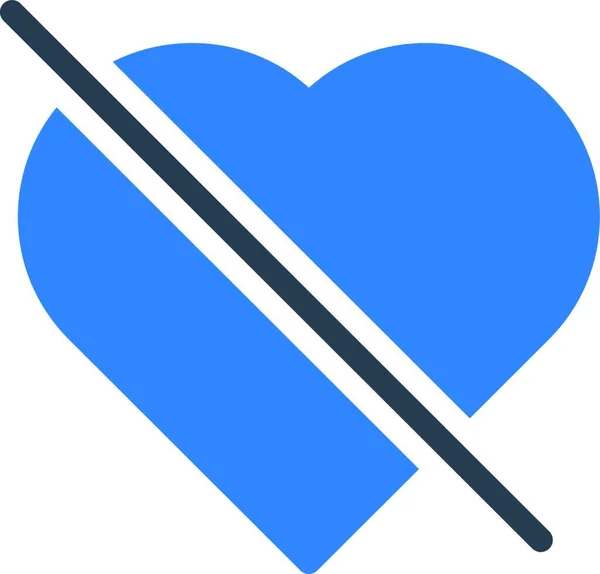 Einfaches Liebessymbol Vektorillustration — Stockvektor
