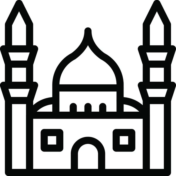 Islamitische Religie Symbool Vector Illustratie — Stockvector