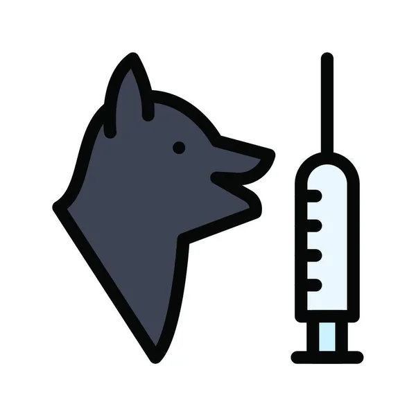 Cão Bit Vetor Ilustração — Vetor de Stock