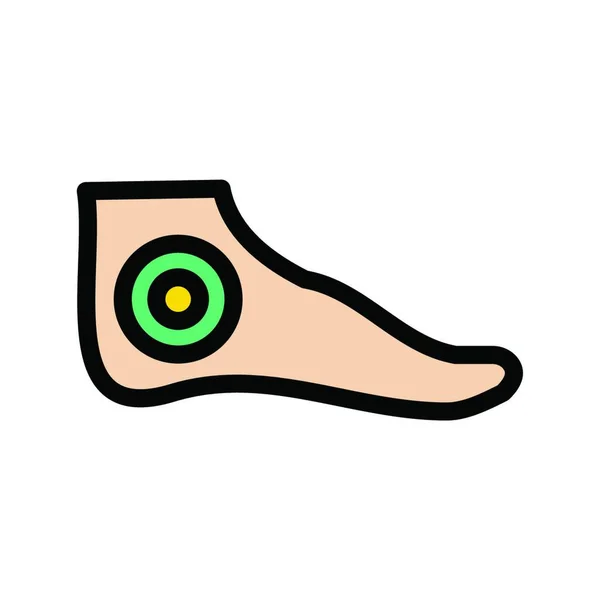 Foot Web Icon Vector Illustration — Stock Vector