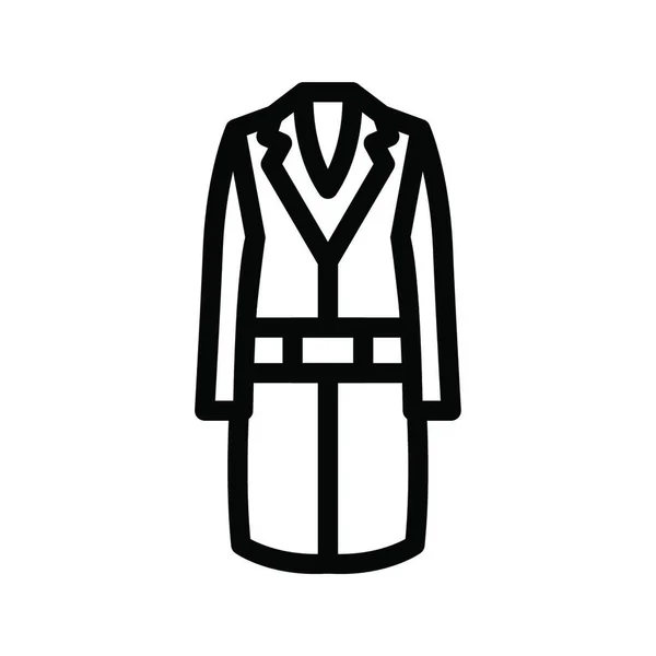 Κοστούμι Επίπεδη Εικονίδιο Διανυσματική Απεικόνιση — Διανυσματικό Αρχείο