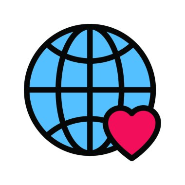 kalp simgesi, vektör illüstrasyonu