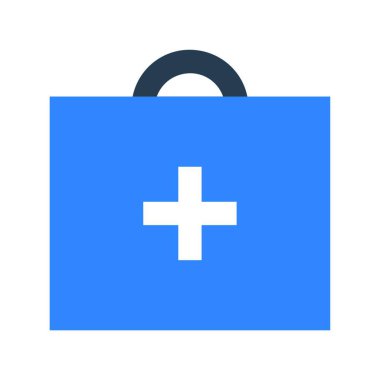 first aid medical emergency kit web icon vector illustration