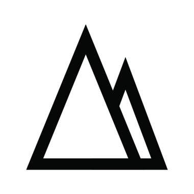 dağ ikonu vektör illüstrasyonu