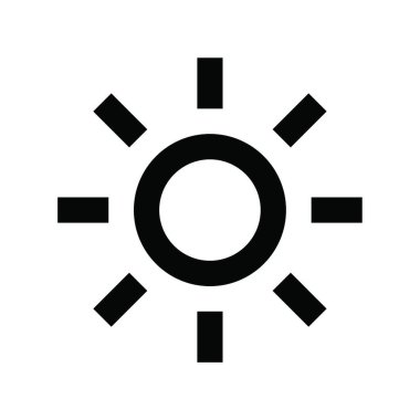 güzel güneş vektörü illüstrasyonu    