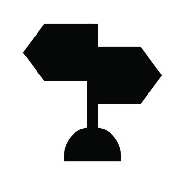 işaret direği, web simgesi basit illüstrasyon