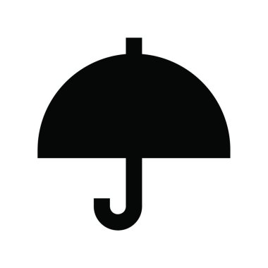 şemsiye ağ simgesi vektör illüstrasyonu 