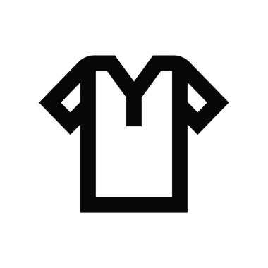 Jersey ikon vektör illüstrasyonu