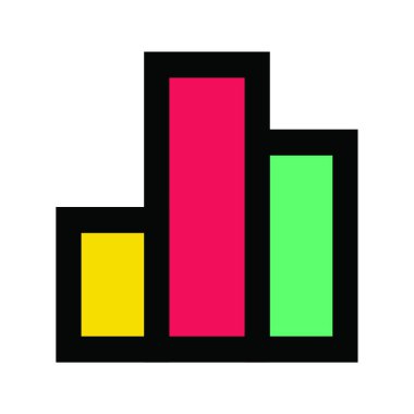 tahta düz simgesi, vektör illüstrasyonu