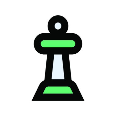 Satranç ikonu vektör illüstrasyonu