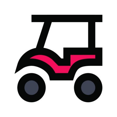 golfçü, basit vektör illüstrasyonu